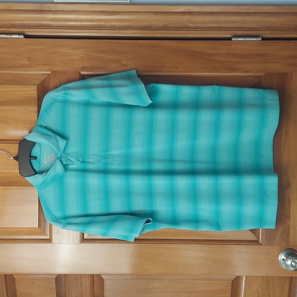 * Member's Mark Men's Active Performance Striped Polo Shirt, Size Large Like New